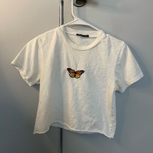 brandy melville butterfly crop